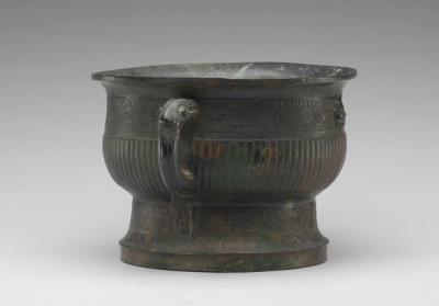 图片[3]-Gui food container with animal-mask and strips pattern, early Western Zhou period, c. 11th-10th century BCE-China Archive
